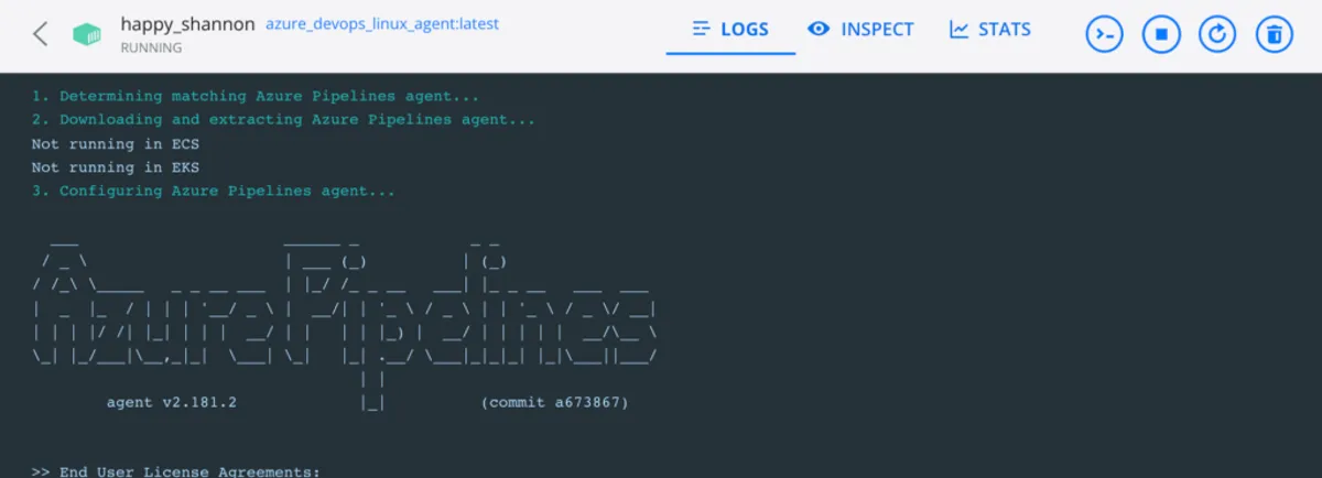 Self-hosted Azure DevOps agents in docker